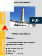 Industrial Chimney Strengthening with SikaWrap