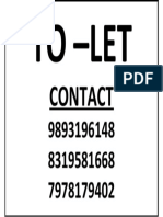To - Let: Contact