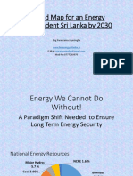 A Road Map For An Energy Independent Sri Lanka by 2030: Eng Parakrama Jayasinghe