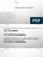 Basic Web Page Creation