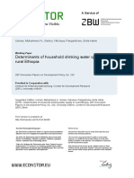 Determinants of Household Drinking Water Quality in Rural Ethiopia