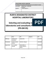 5.PR-GM 05 Selecting and Evaluating of Referral Laboratories and Consultants