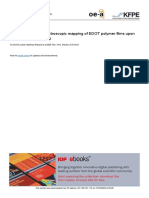 Conductance and Spectroscopic Mapping of EDOT Polymer Films Upon PDF