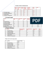 Second Round: Academic Advisors Evaluation Form 1. For First Round