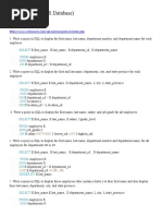 SQL Queries for Employee Management | PDF | Table (Database ...