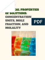 Concentration Units, Mole Fractions, and Molality PDF