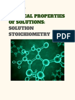 Stoichiometry of Reactions in Solutions PDF