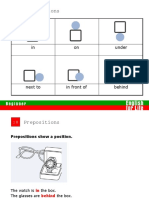 Unit 18 - Prepositions