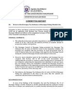 Committee Report: Office of The Sangguniang Panlungsod