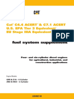 Fuel System Supplement: Cat C4.4 Acert & C7.1 ACERT U.S. EPA Tier 3 Equivalent/ EU Stage IIIA Equivalent Engines