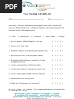 MEG Voice Handicap Index VHI 10 | PDF | Language Arts &amp; Discipline