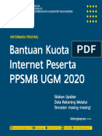 Panduan Bantuan Kuota Internet Peserta PPSMB UGM 2020