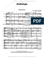 Halleluja Sophisticated Arrangement of Cohen S Classic String Quartet PDF