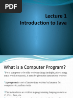 Introduction To Java