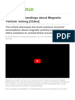 10 Misunderstandings About Magnetic Particle Testing (Video)