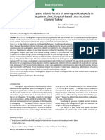 Frequency, Severity and Related Factors of Androgenetic Alopecia in Dermatology Outpatient Clinic: Hospital-Based Cross-Sectional Study in Turkey