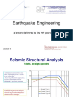 Earthquake Engineering: A Lecture Delivered To The 4th Year Students