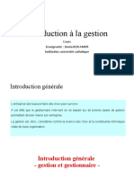 Intro À La Gestion - Partie 0