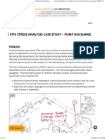 Pipe Stress Analysis Case Study - Pump Discharge - Piping Technology & Products, Inc