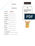 L2 - Worksheet Extension Singular and Plural PDF