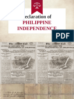 Declaration of Philippine Independence: June 12, 1898 Cavite-Viejo
