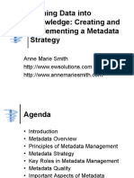 Creating and Implementing an Effective Metadata Strategy