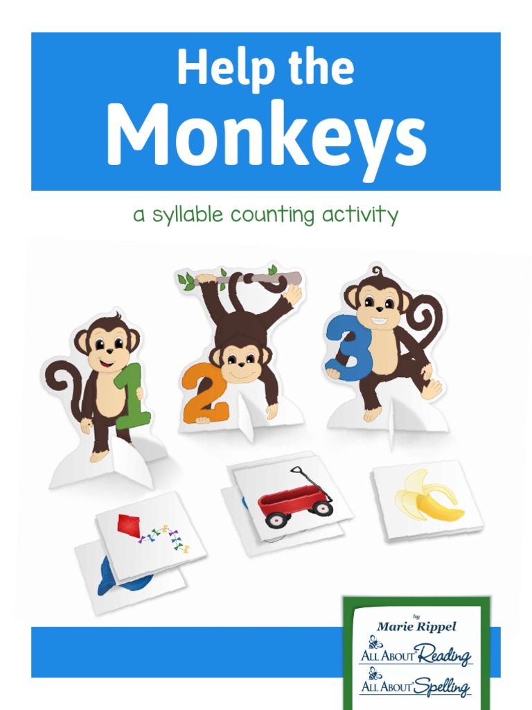 Help The Monkeys Counting Syllables Game PDF Education Theory