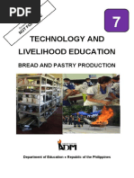 Technology and Livelihood Education: Bread and Pastry Production