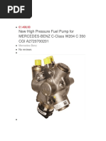 High Pressure Fuel Pump Mercedes A2720700201 350 Cgi, Hochdruckpumpe A2720700201 Mercedes-Benz 350 CGI