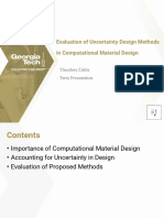 Evaluation of Uncertainty Design Methods in Computational Material Design