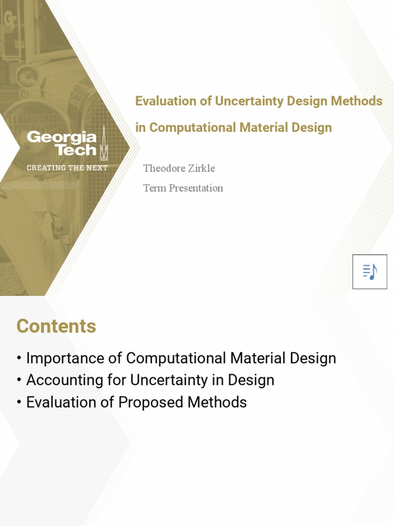 Evaluating Uncertainty in Material Design | PDF | Simulation | Uncertainty