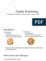 Product Family Positioning: Paul Malard, Arthur Nayroles, Ricardo Diaz Gutierrez, Theodore Zirkle