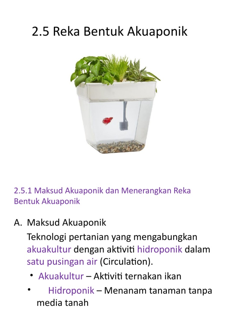 Reka Bentuk Akuaponik Pdf