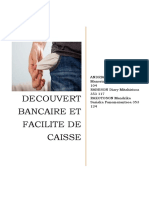 Decouvert Bancaire Et Facilite de Caisse PDF