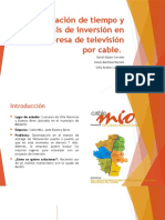 Optimización de Tiempo y Análisis de Inversión en Una Empresa de Televisión Por Cable