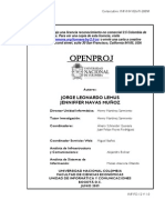 Openproj Manual