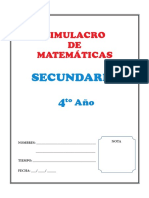 4to de Sec Simulacro Mate