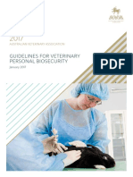 Guidelines For Veterinary Personal Biosecurity