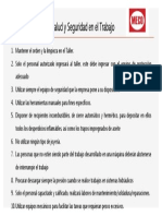 10 Reglas de ORO en Salud y Seguridad Taller