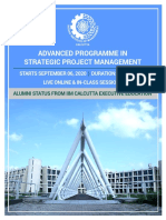 Brochure IIM Calcutta Advanced Programme in Strategic Project Management 12 05 2020