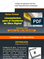 Diploma de Especialización: Lineamientos para El Cuaderno de Obra Digital