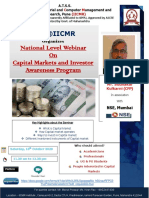National Webinar On Capital Market and Investor Awareness - FLYER