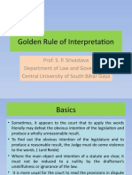 Golden Rule of Interpretation SPS