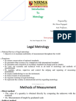 Introduction To Metrology