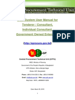 e-GP System User Manual - Tenderer - Consultant PDF