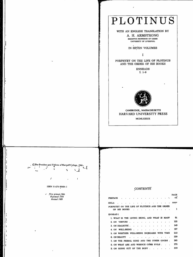 Ennead I  PDF  Nous  Platonism