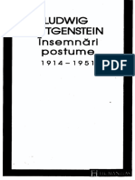 Ludwig Wittgenstein - Insemnari postume 1914-1951-Humanitas (1995).pdf