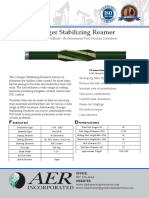Charger Stabilizing Reamer: 17-1/4" OD 4 Blade Bi-Directional Tool Product Datasheet