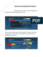 Guía de Instalación para El Intérprete de Python