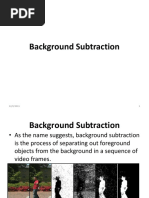 Background Subtraction